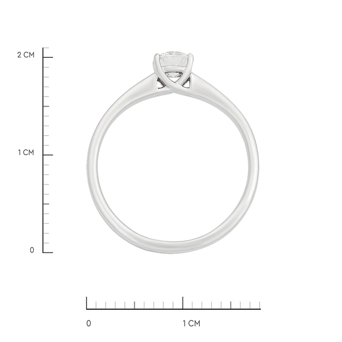 Кольцо из золота 585 пробы c бриллиантом, Л 2811 6060 за 131600