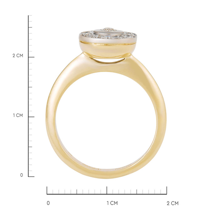 Кольцо из золота 585 пробы c бриллиантами, Л 2010 9394 за 64400