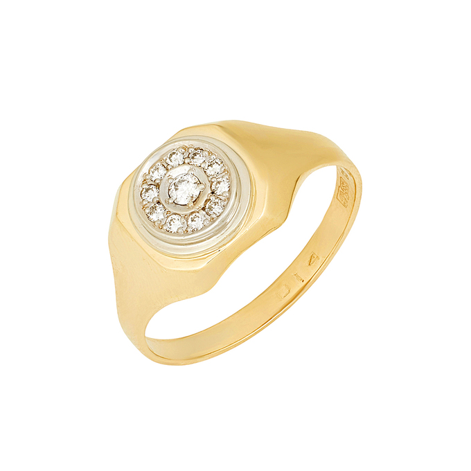 Кольцо из золота 585 пробы c бриллиантами, Л 0911 4151 за 54000