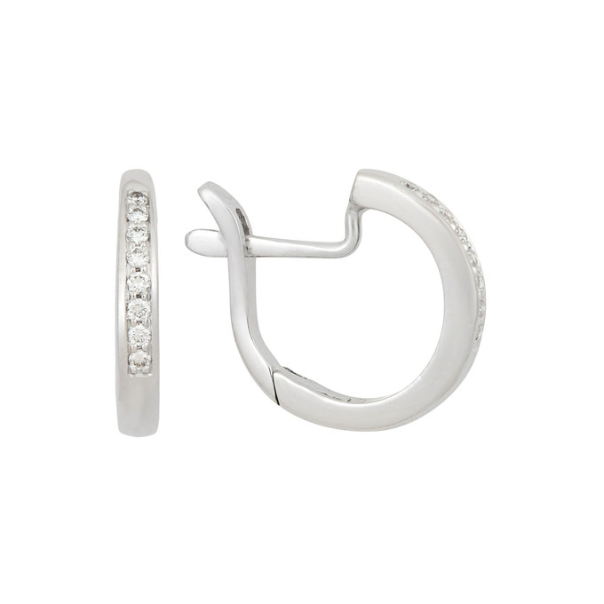 Серьги из золота 750 пробы c бриллиантами, Ц О007 2794 за 36000