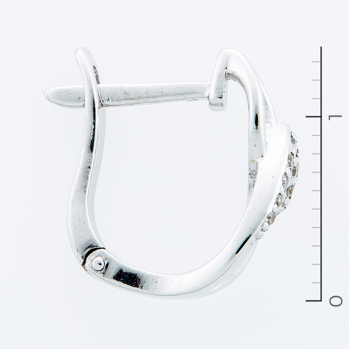 Серьги из золота 585 пробы c 14 бриллиантами