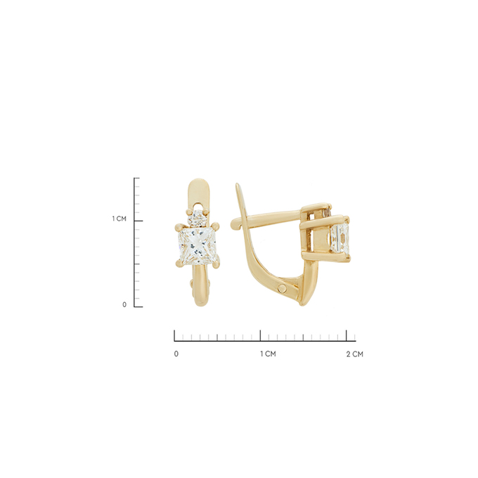 Серьги из золота 585 пробы c бриллиантами, К 0000 3217 за 219000