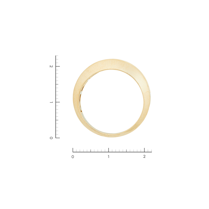 Кольцо из золота 585 пробы c 15 бриллиантами, Л 3208 5986 за 23960