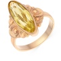 Кольцо из красного золота 583 пробы c 1 камнем синтетическим 047277 фото 1