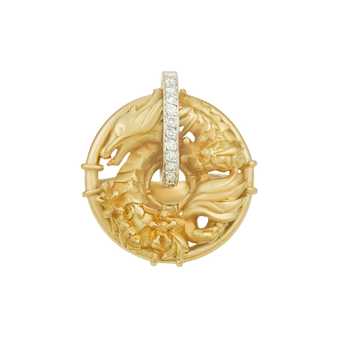 Кольцо из золота 750 пробы c бриллиантами, Л 6201 9515 за 340000