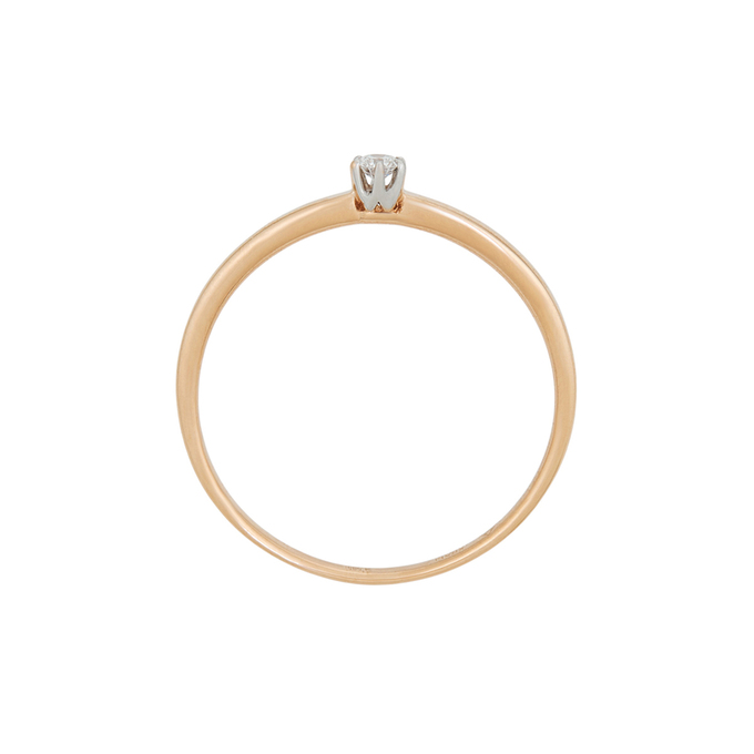 Кольцо из золота 585 пробы c бриллиантом, Л 2811 6547 за 17200