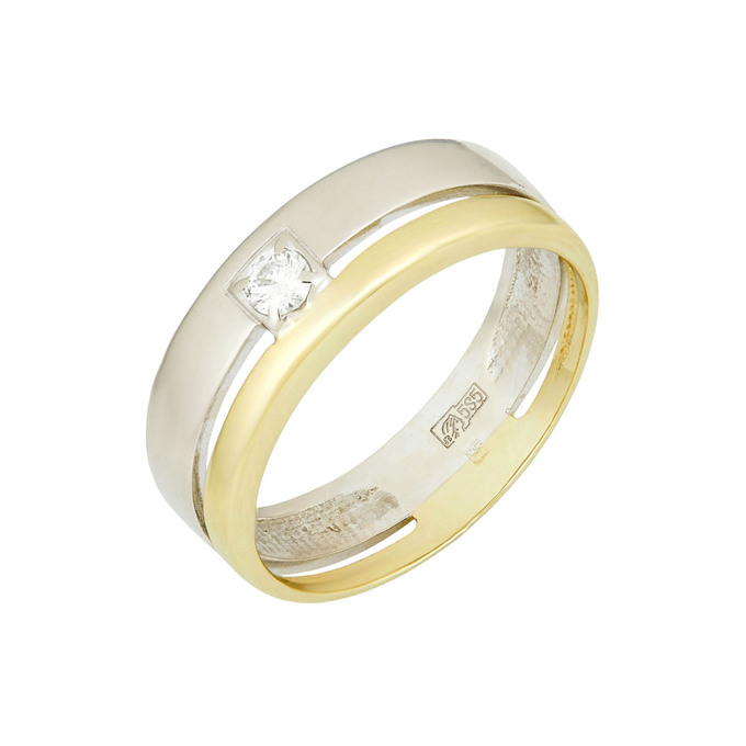 Кольцо из золота 585 пробы c бриллиантом, Л 3911 2777 за 54000