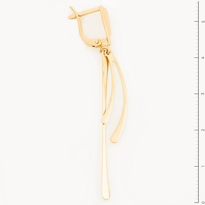 Серьги из красного золота 585 пробы