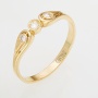 Кольцо из желтого золота 750 пробы c 3 бриллиантами Л33062386 фото 1