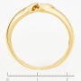 Кольцо из желтого золота 585 пробы c 1 бриллиантом Л11134213 фото 3
