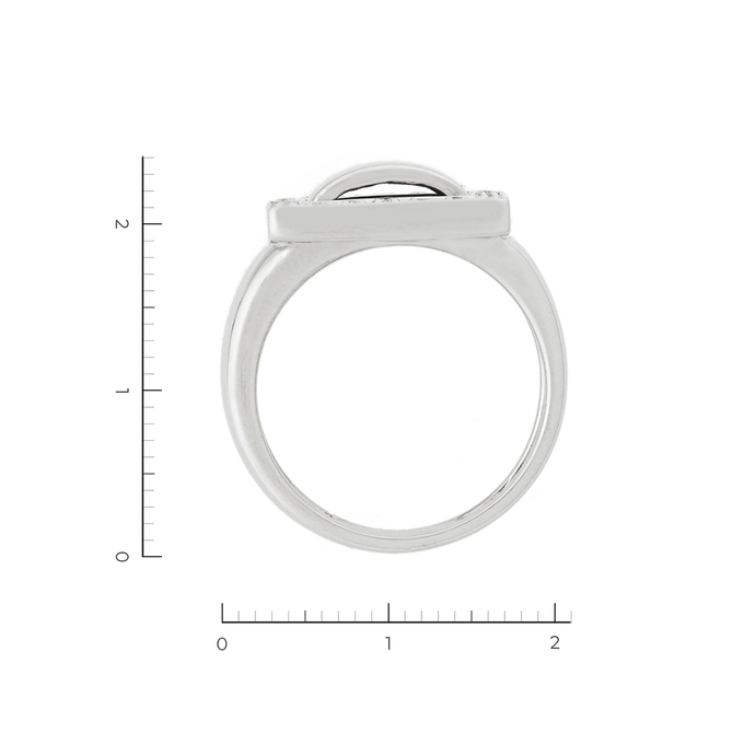 Кольцо из белого золота 750 пробы c 18 бриллиантами, Л 2809 2194 за 92820