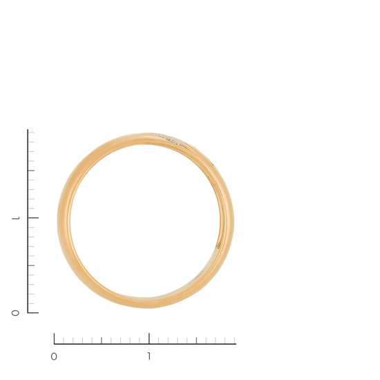 Кольцо из красного золота 585 пробы c 11 бриллиантами, Л58041874 за 18900