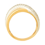 Кольцо из комбинированного золота 750 пробы c 49 бриллиантами Л75010122 фото 3