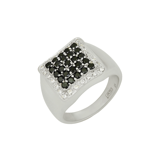 Кольцо из золота 750 пробы c бриллиантами