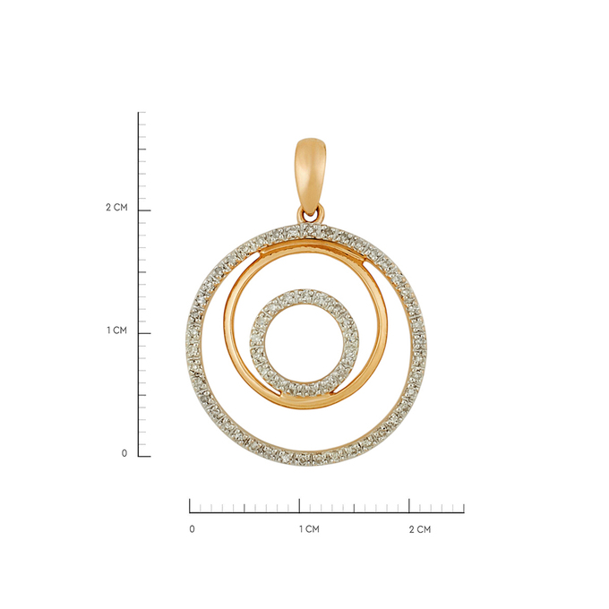 Подвеска из золота 585 пробы c бриллиантами, Л 6002 5571 за 20900