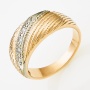 Кольцо из комбинированного золота 585 пробы c 5 бриллиантами Л23147207 фото 1