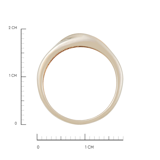 Кольцо из золота 585 пробы c бриллиантами, Л 2212 7491 за 28720