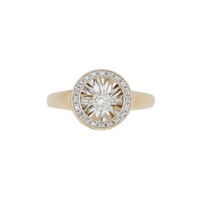 Кольцо из золота 585 пробы c бриллиантами, Л 3911 2540 за 27600