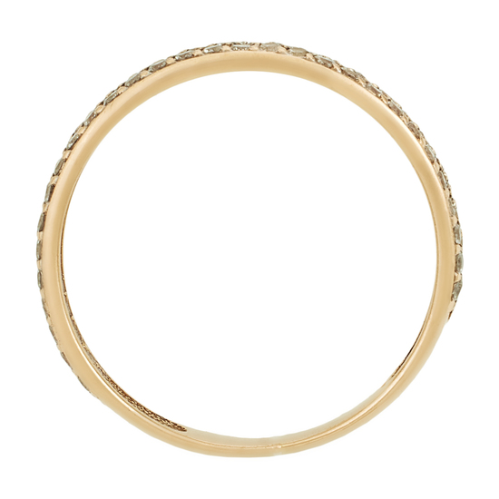 Кольцо из комбинированного золота 585 пробы c фианитами, ЦО0037838 за 7650