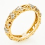 Кольцо из комбинированного золота 585 пробы c 39 бриллиантами Л28082942 фото 1