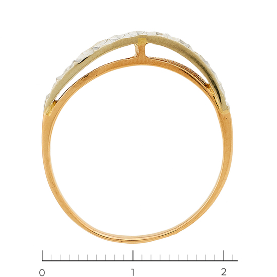 Кольцо из комбинированного золота 585 пробы, Л76008175 за 7280