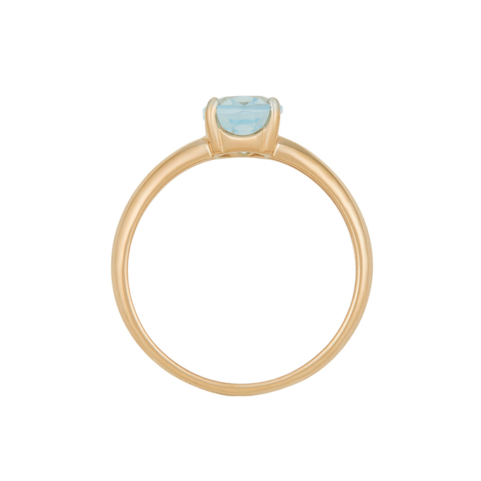 Кольцо из золота 585 пробы c топазом, Л 4107 5789 за 20240