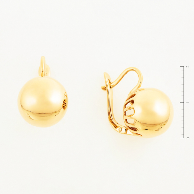Серьги из красного золота 585 пробы