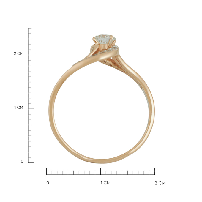 Кольцо из золота 585 пробы c бриллиантами, Л 3309 6478 за 48720