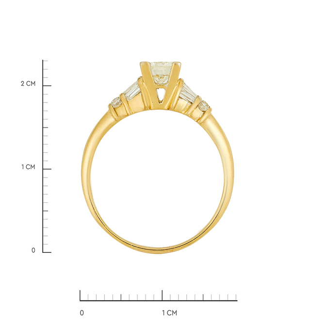 Кольцо из золота 750 пробы c бриллиантами, Л 2812 0626 за 162320