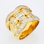 Кольцо из желтого золота 750 пробы c 82 бриллиантами Л29110821 фото 1