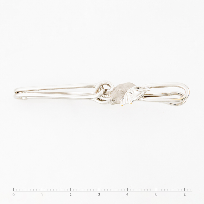 Заколка для галстука из белого золота 750 пробы