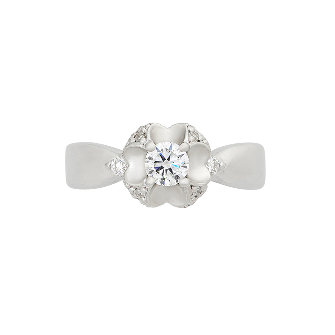 Кольцо из золота 750 пробы c бриллиантами, Л 4107 1691 за 131530