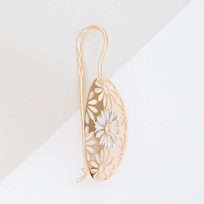 Серьги из красного золота 585 пробы