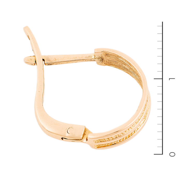 Серьги из красного золота 583 пробы