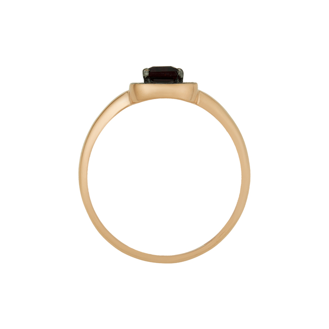 Кольцо из золота 585 пробы c гранатом и фианитами, Л 2811 9440 за 17840