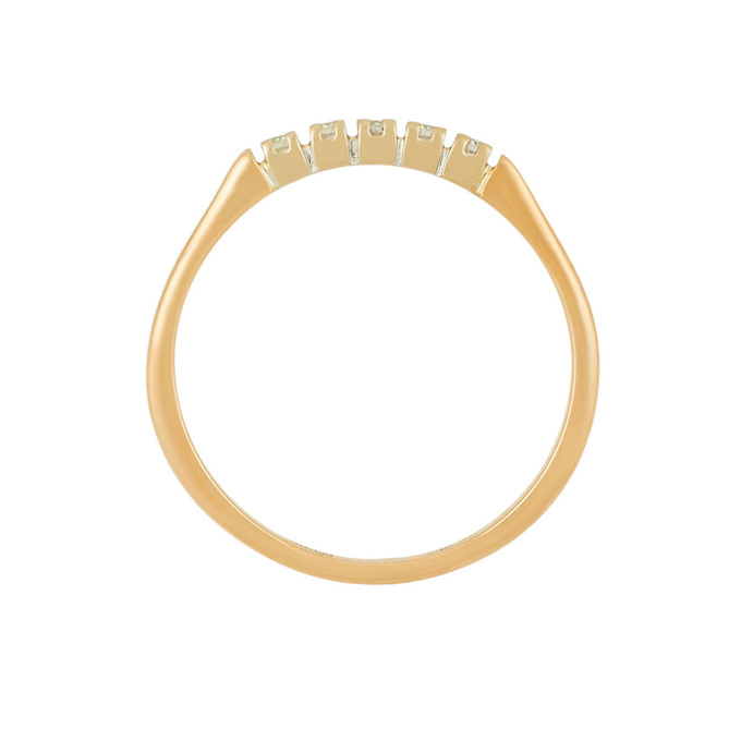 Кольцо из золота 585 пробы c бриллиантами