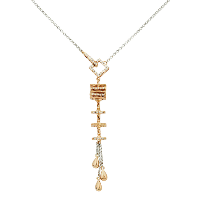 Колье из золота 585 пробы c бриллиантами