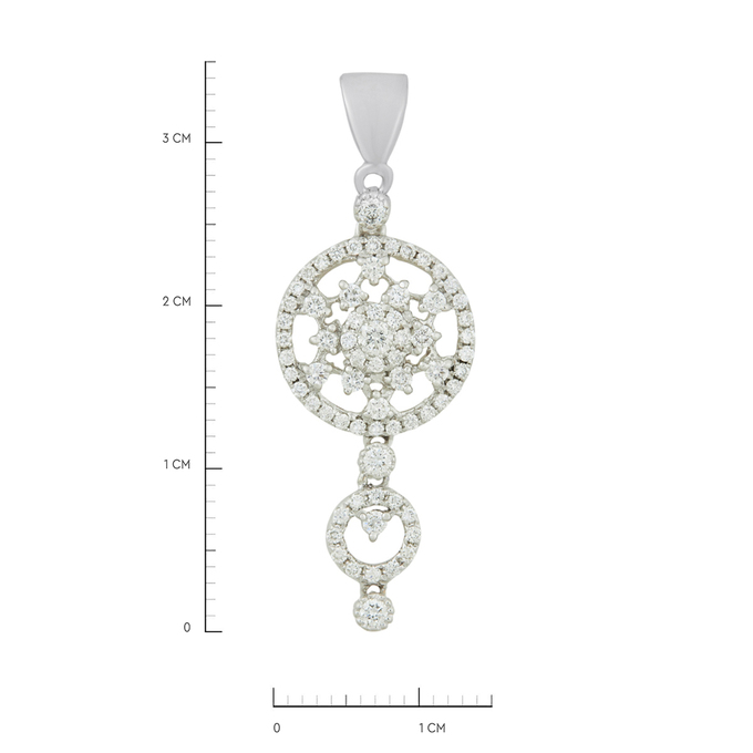 Подвеска из золота 750 пробы c бриллиантами, Л 3014 5675 за 49200