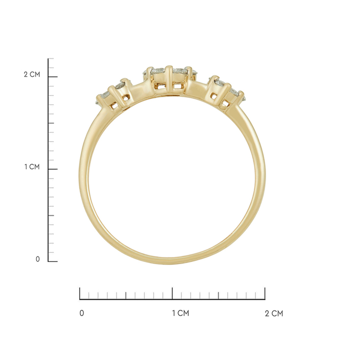 Кольцо из золота 585 пробы c бриллиантами, Л 5104 1612 за 35600
