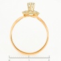 Кольцо из комбинированного золота 583 пробы c 7 бриллиантами Л28077641 фото 4