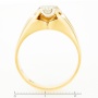 Кольцо из комбинированного золота 585 пробы c 1 бриллиантом Л51034860 фото 4