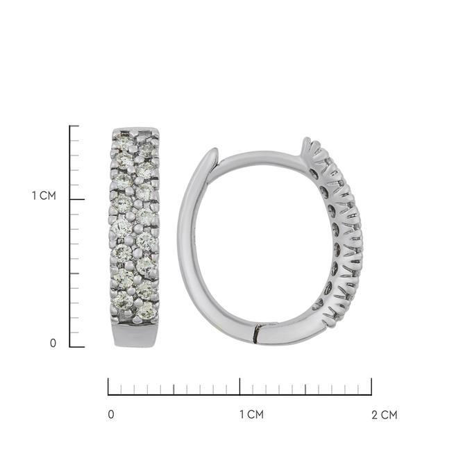 Серьги из золота 585 пробы c бриллиантами, К 0000 5485 за 68400