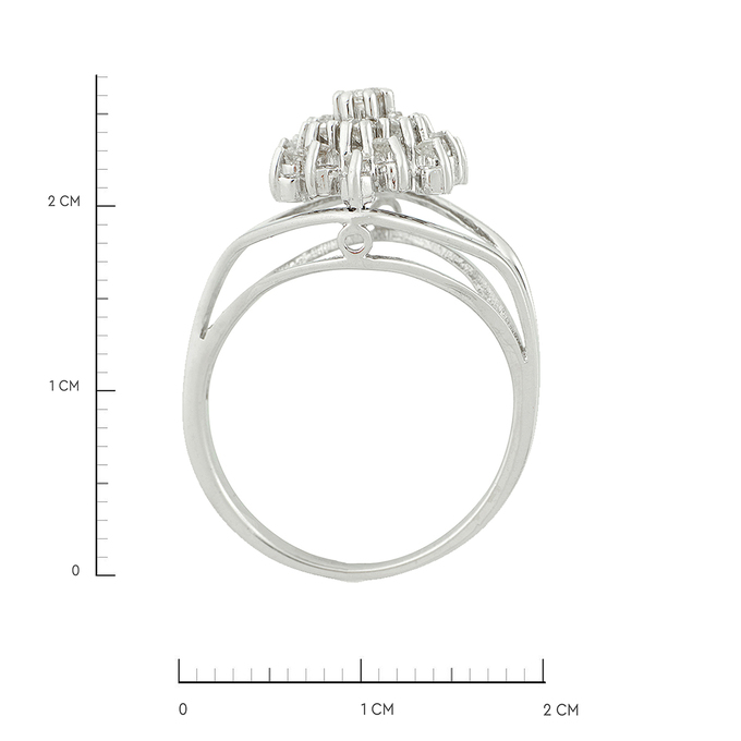 Кольцо из золота 585 пробы c бриллиантами, Л 0616 8922 за 45900