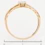 Кольцо из комбинированного золота 585 пробы c 23 бриллиантами Л12077129 фото 4