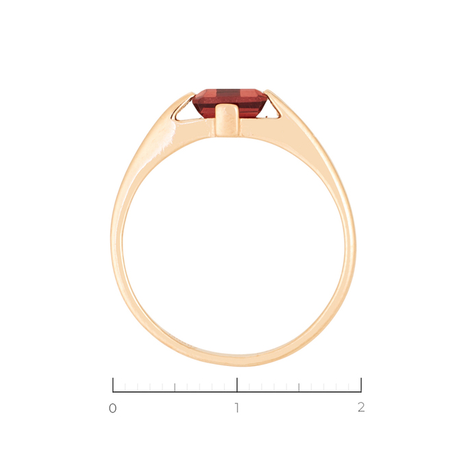 Кольцо из золота 585 пробы c 1 гранатом, Л 4807 1075 за 20560