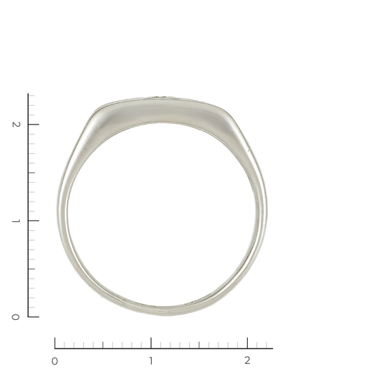 Кольцо из белого золота 585 пробы c 1 бриллиантом, Л24140613 за 46200