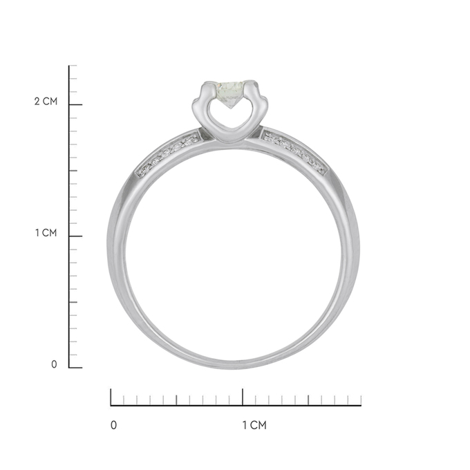 Кольцо из золота 585 пробы c бриллиантами, Л 7501 6957 за 52800
