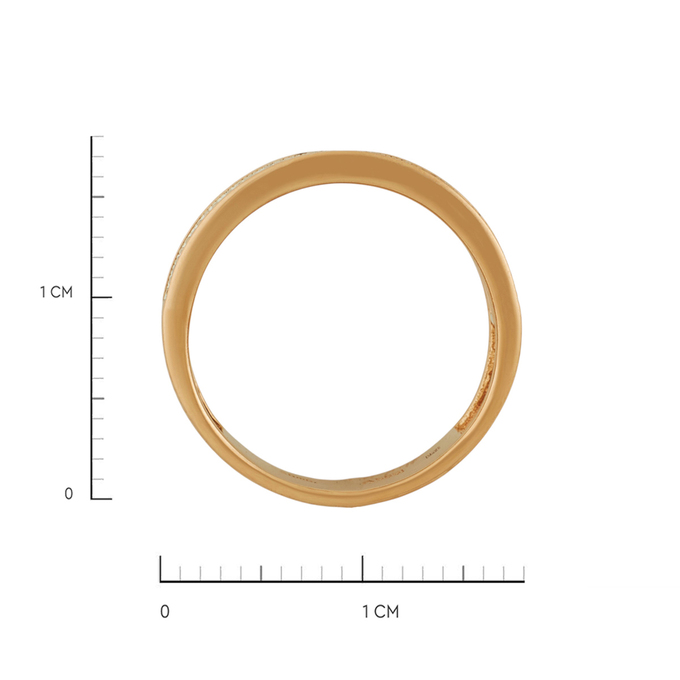 Кольцо из золота 585 пробы c бриллиантами, Л 0408 7830 за 51940