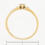 Кольцо из желтого золота 585 пробы c 9 бриллиантами Л35059315 фото 4