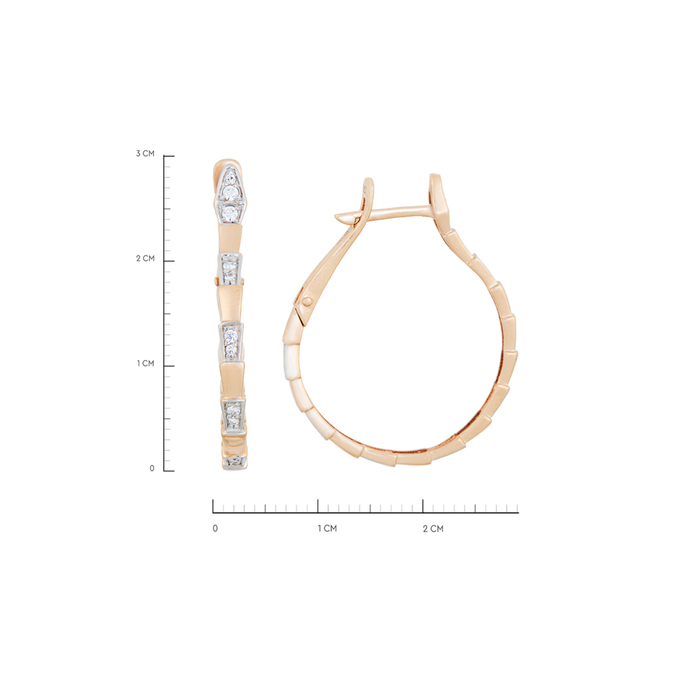 Серьги из золота 585 пробы c фианитами, К 0000 5143 за 49400